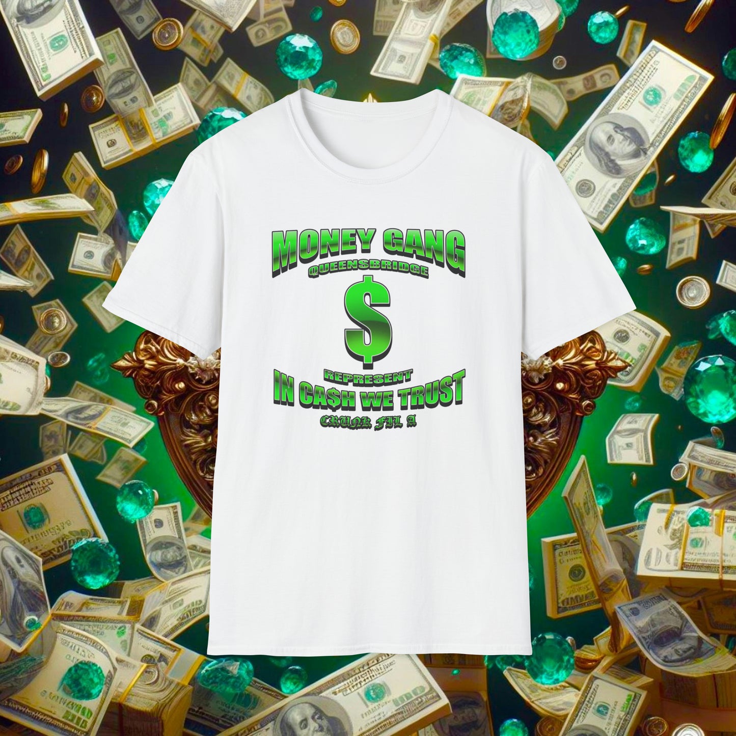 Money Gang "In Ca$h We Trust" T-Shirt (Green)