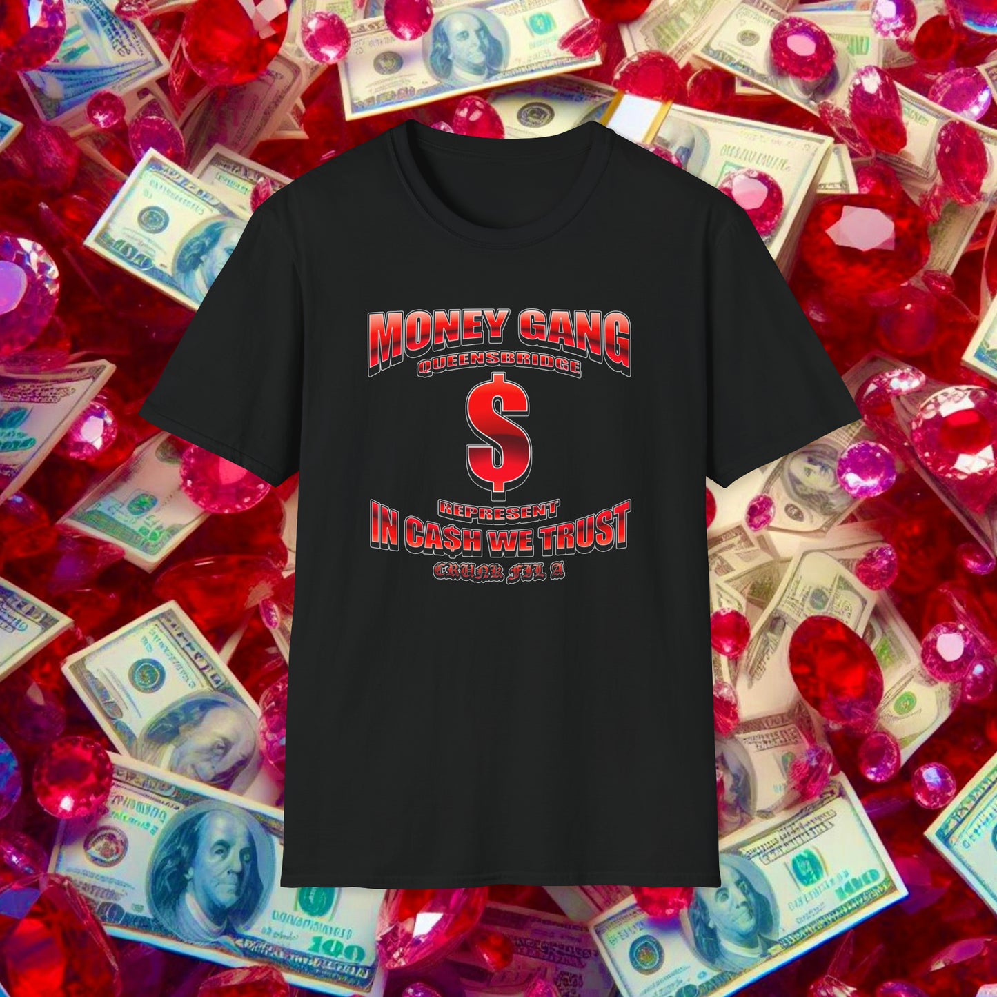 Money Gang "In Ca$h We Trust" T-Shirt (Red)